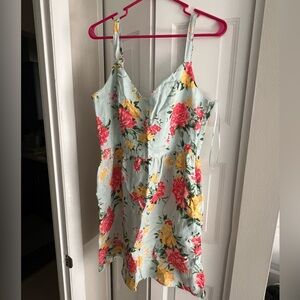 Floral Light Blue Dress, size 8